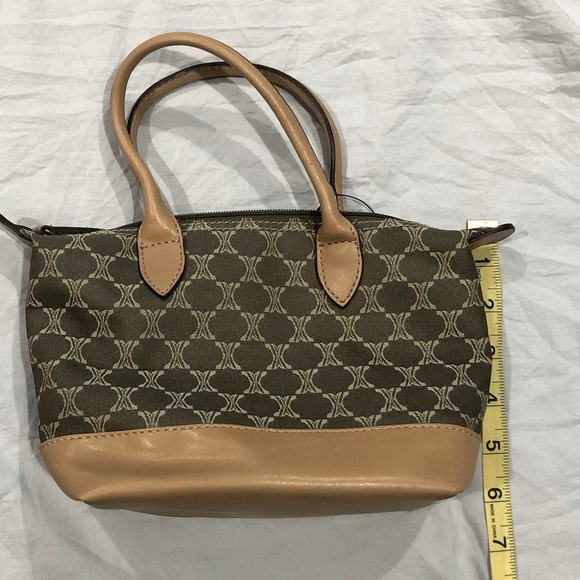 🦋NINE WEST organized natural color handbag w/crossbody strap size9x6 NWT - Picture 7 of 13